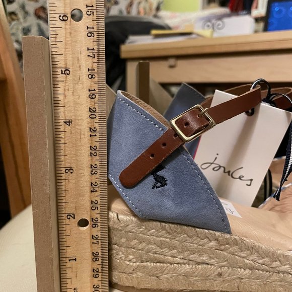 NWT!! Joules Women’s Blue Bee Stripe, Winnie Wedge Espadrille US 8 - Picture 13 of 15